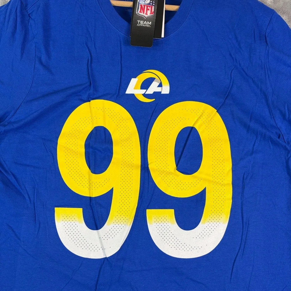 Aaron Donald Los Angeles Rams Nike Mens Large Name And Number T-Shirt-Royal NFL